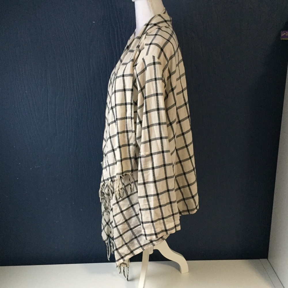 Hippie Love Open Cardigan Window Pain Size M / L - Picture 5 of 7